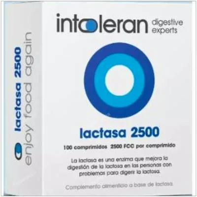 Lactasa 2500 100 comprimidos, Intoleran
