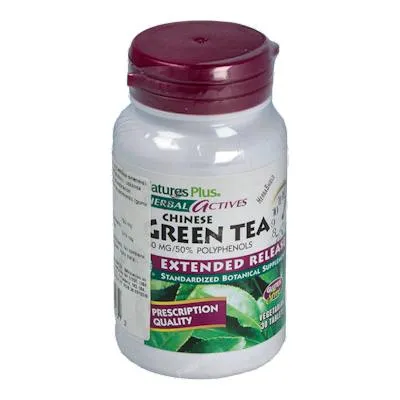 Té verde chino (chinesse green tea) 30 comprimidos, Natures Plus