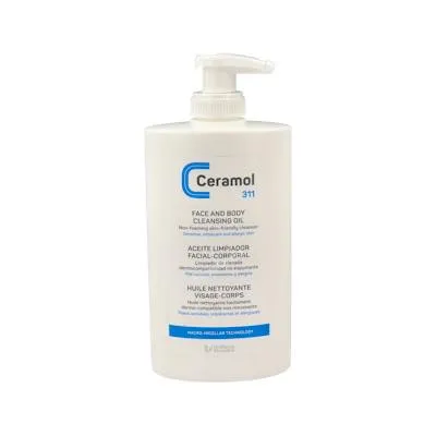 311 aceite limpiador facial-corporal 400 ml, Ceramol