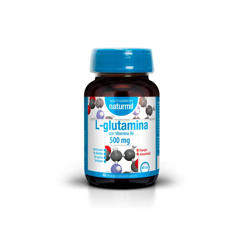 L-glutamina con b6 60 cápsulas, Naturmil