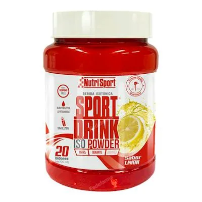 Sport drink iso powder limón 1020 g, Nutrisport