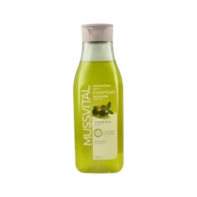 Essentials gel baño olivo 750 ml, Mussvital