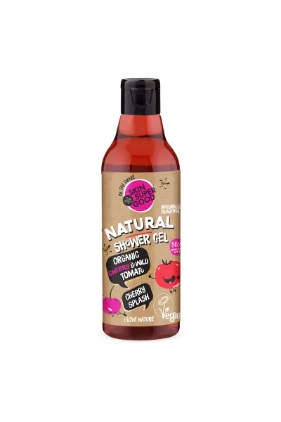 Gel de ducha natural «cherry splash» 250 ml, Skin Super Good