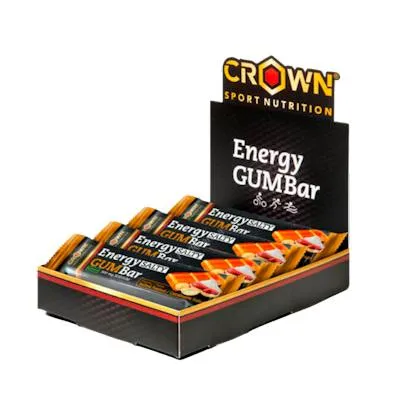 Energy gum bar cacahuete salado 12 x 30 g, Crown Sport Nutrition