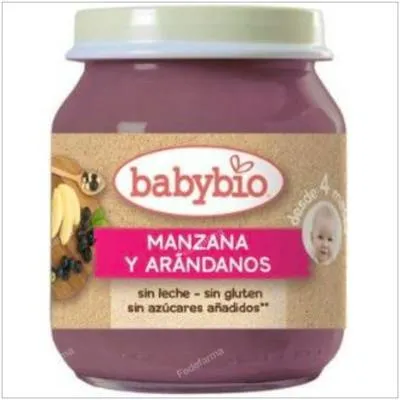 Apfel-Heidelbeer Brei 4 MONATE BIO 130 g, Babybio