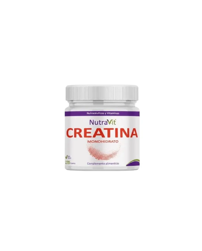 Creatina monohidrato 270gramos, Nutravit