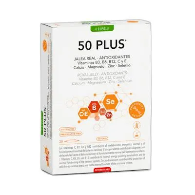 Bipole 50 plus (jalea 3a edad) 20 ampollas, Intersa