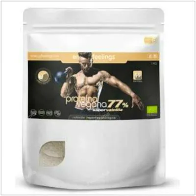 Proteína vegana 75% vainilla sin gluten BIO 1 kg, Energy Feelings