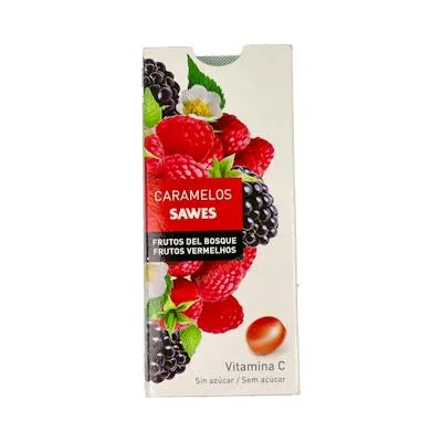 Caramelos balsam sin azúcar frutos bosque vit c 22 g, Sawes