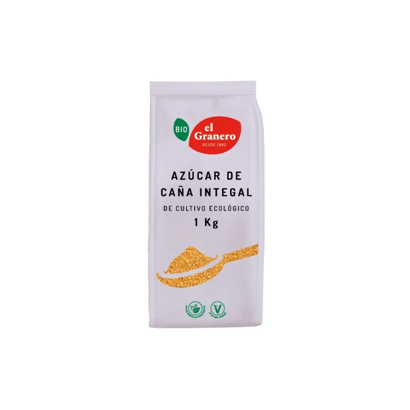 Açúcar de cana integral BIO 1 kg, El Granero