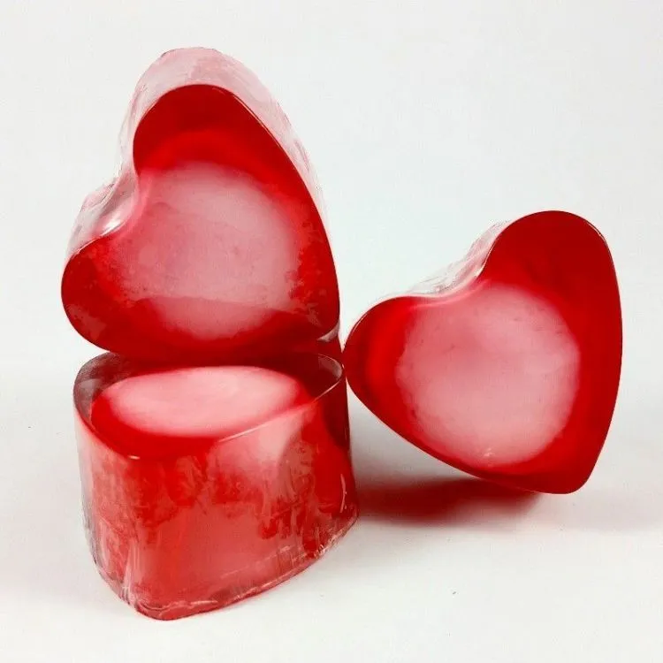 Jabón forma corazón Cereza, Big Soap Factory