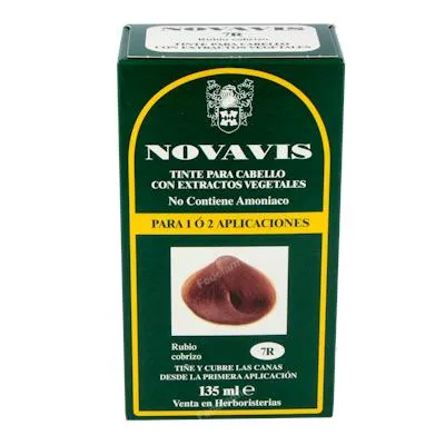 Tinte 7R rubio cobrizo 135 ml, Novavis
