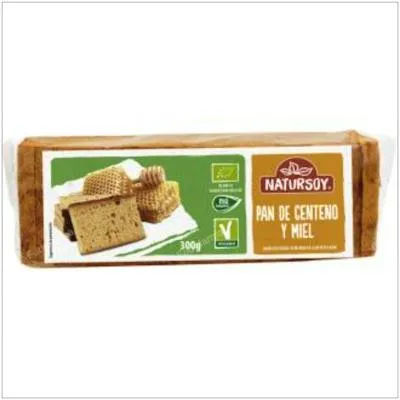 Pan de centeno y miel 300 g, Natursoy