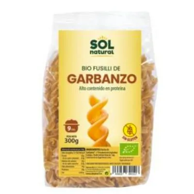 Fusilli garbanzos 300 g, Solnatural