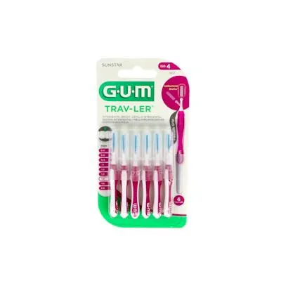 Cepillo interdental trav-ler 1612 1,4mm 6un rosa, Gum