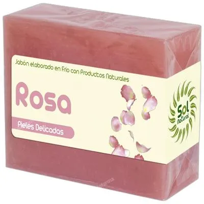 Rosa petalos jabón 100 g, Solnatural