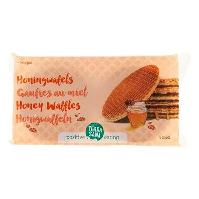 Wafels de miel galletas 175 g, Terrasana