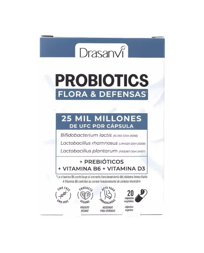 Probiotics flora defensas 20 cápsulas, Drasanvi