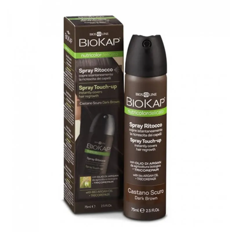 Spray retouche châtain foncé 75 ml, Biokap