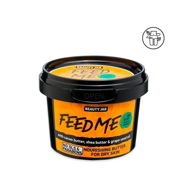 Manteiga corporal nutritiva - Cacau e Uva, Beauty Jar