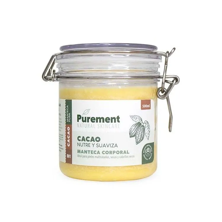 Manteca de Cacao Natural BIO 500 ml, Purement