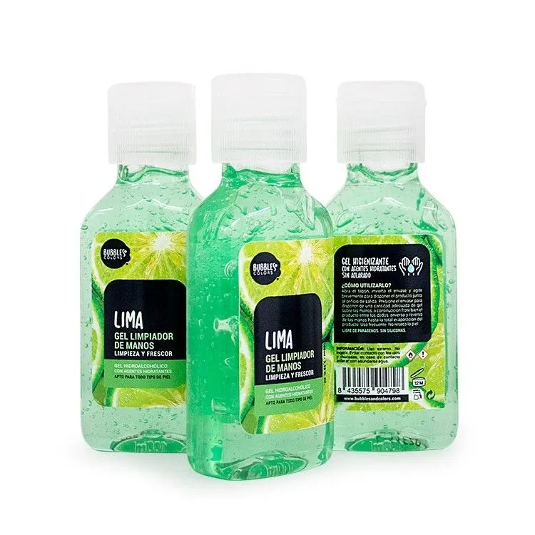 Hydroalcoholische Gel Lima 100 ml, Bubbles & Colors