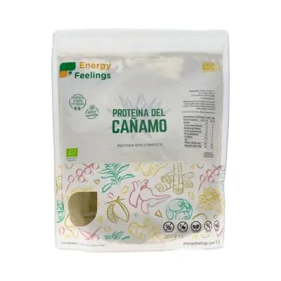 Proteína de cañamo vainilla sin gluten BIO 1 kg, Energy Feelings