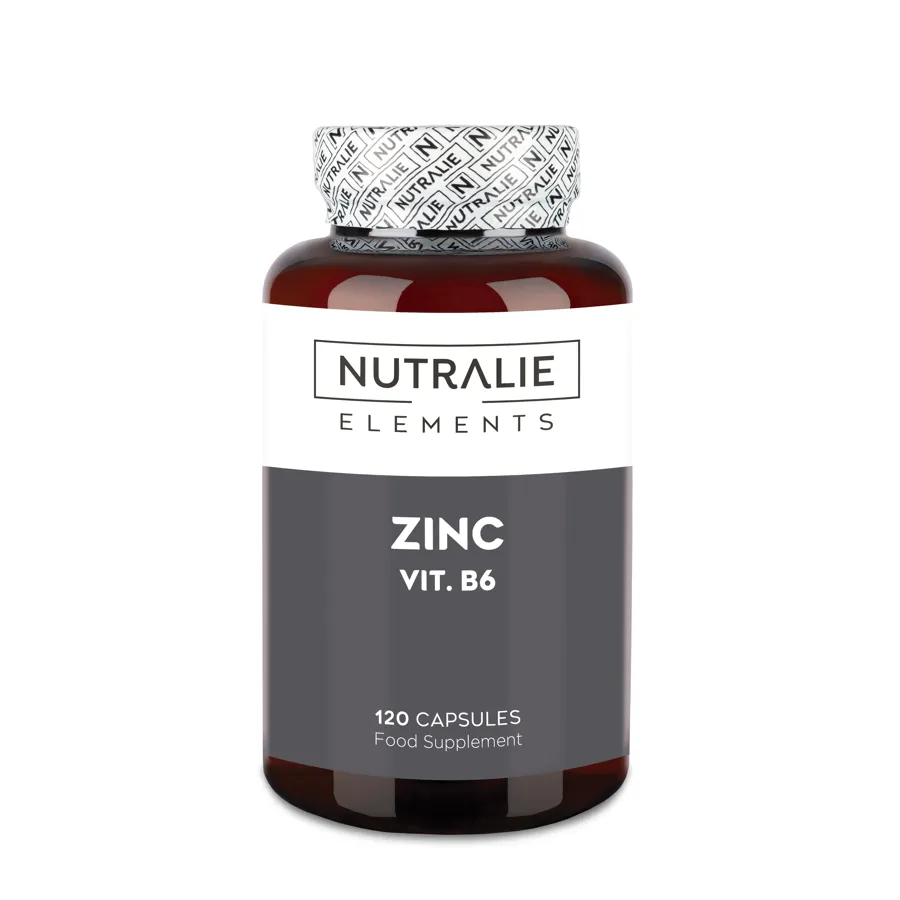 Zinc + Vitamina B6 120 cápsulas, Nutralie