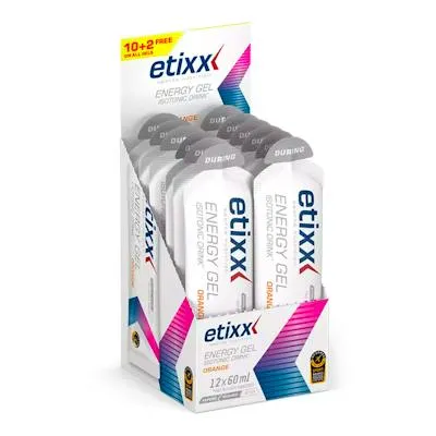 Isotonic energy gel sabor naranja 12 uds., Etixx