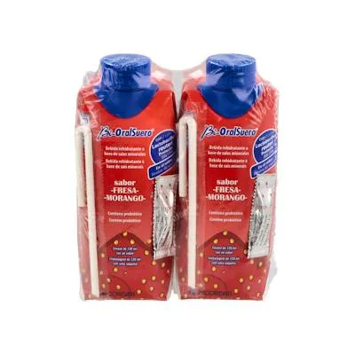Bioralsuero fresa 2 x 330 ml, Casen