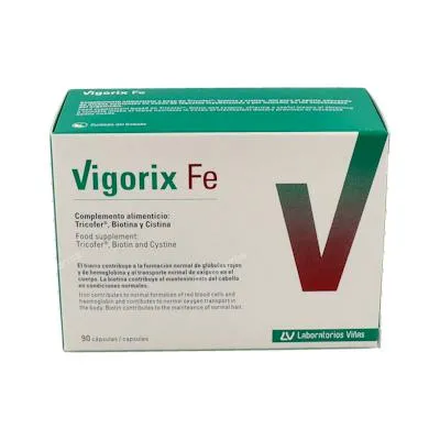 Fe 90 cápsulas, Vigorix