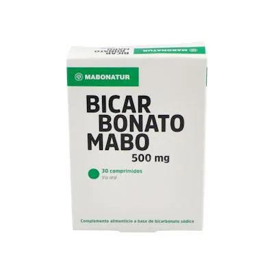 Bicarbonato 500 mg 30 comprimidos, Mabo