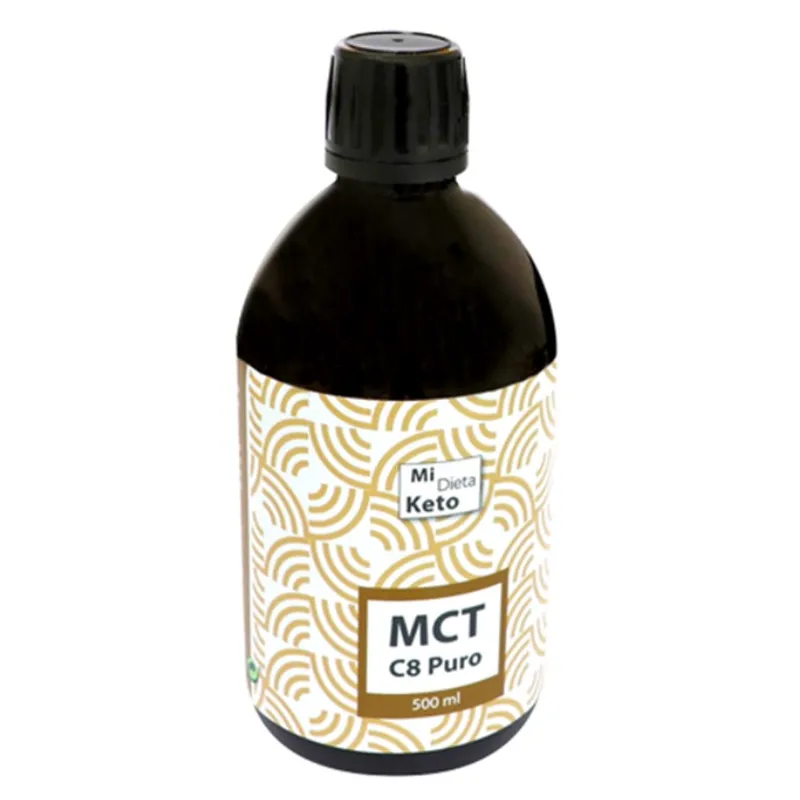 Aceite mct c8 puro 100%natural 500 ml, 100% Natural