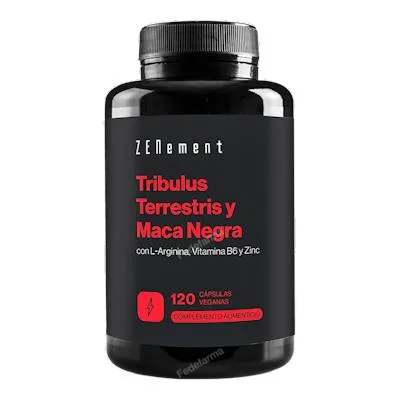 Tribulus terrestris y maca negra 120 cápsulas, Zenement
