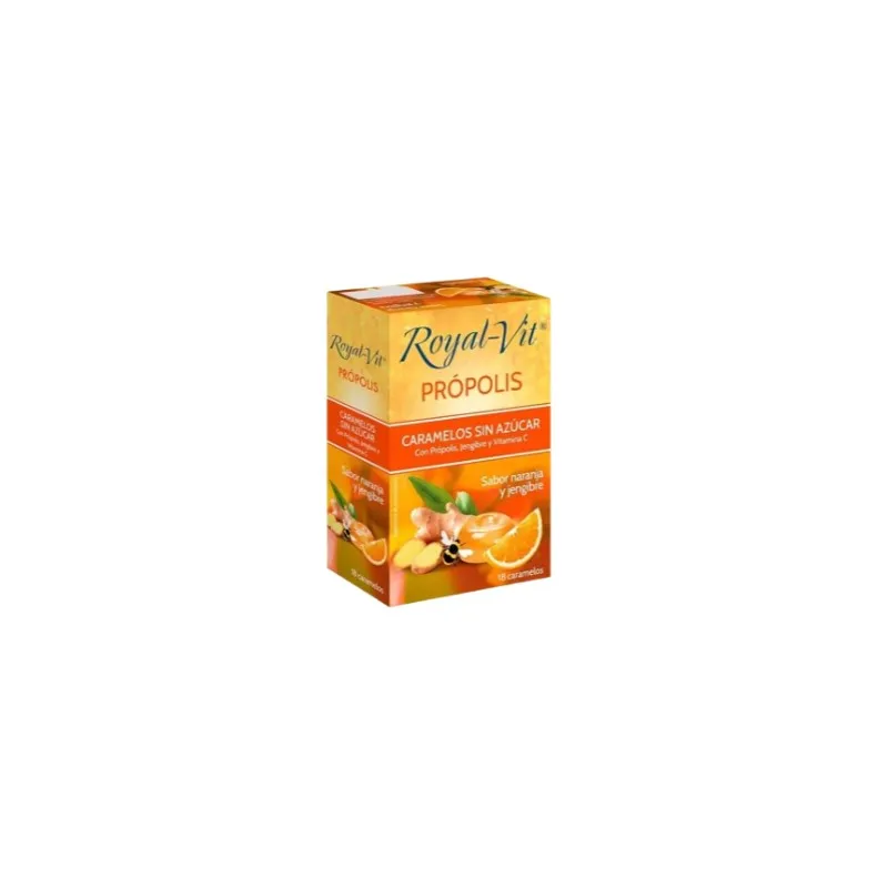 Royal-vit propoli zenzero arancia 18 caramelle, Royal Vit