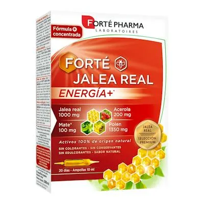 Forte jalea real energía 20 ampollas, Forte Pharma