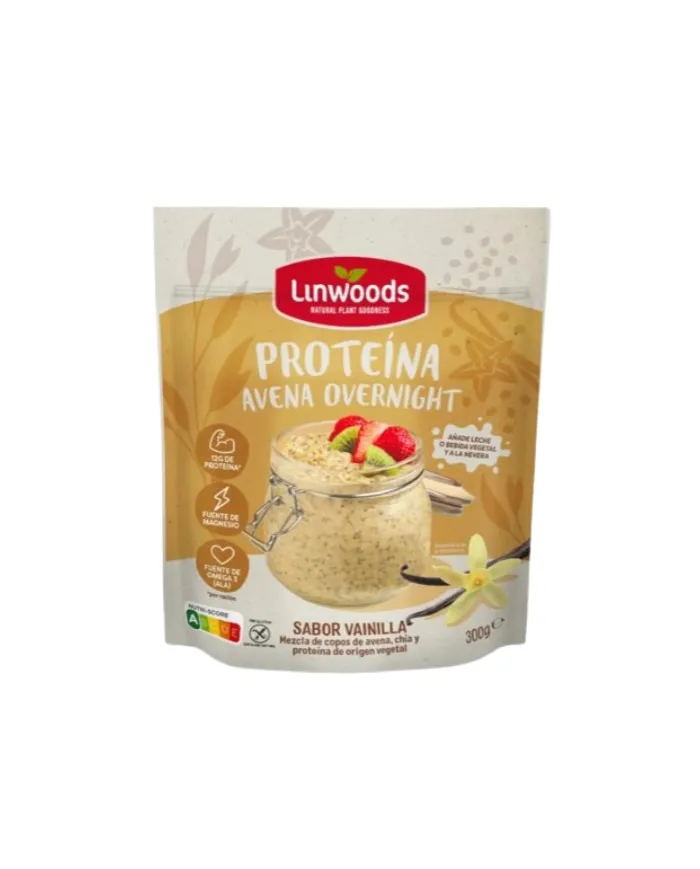 Proteína avena overnight 300 g, Linwoods