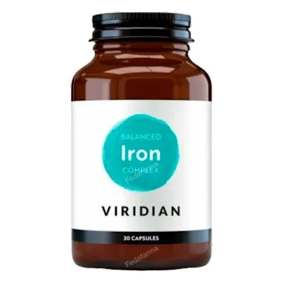 Hierro balanceado complex 30 cápsulas vegetales, Viridian