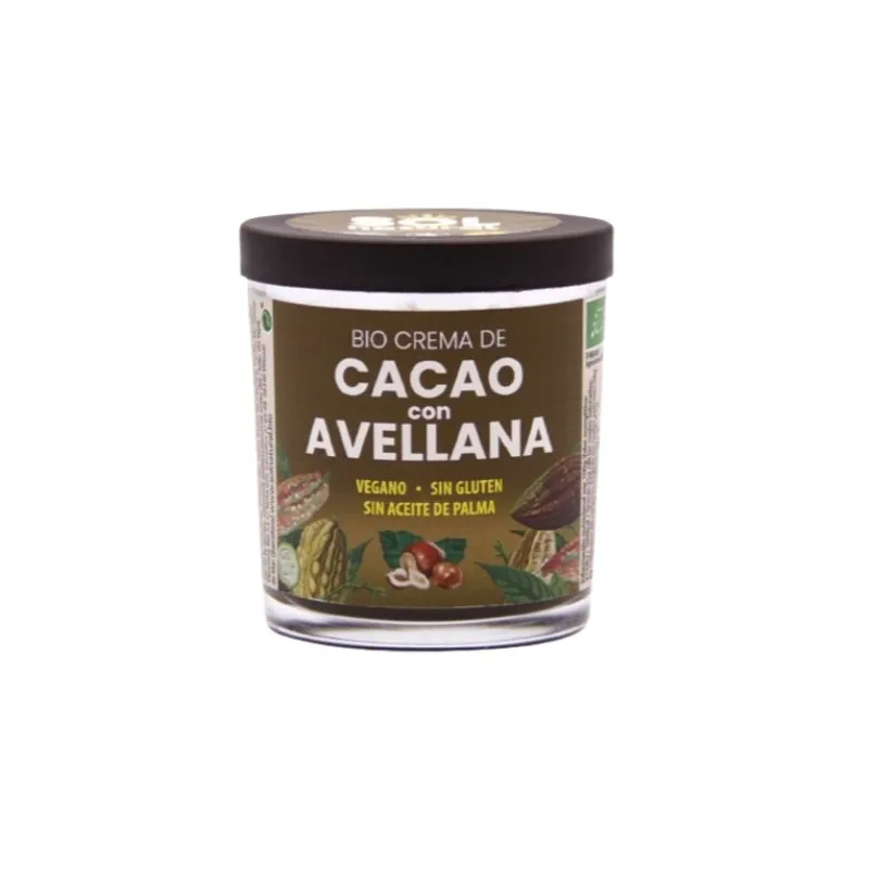 Crema de cacao con avellana BIO 200 g, Sol Natural