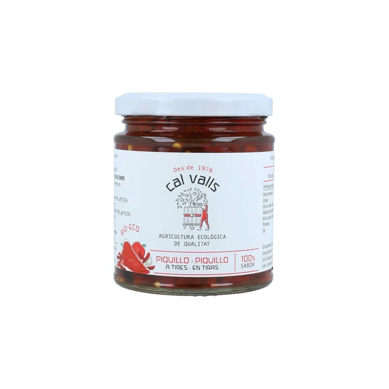 Pimiento del piquillo trozos BIO 225 g, Cal Valls