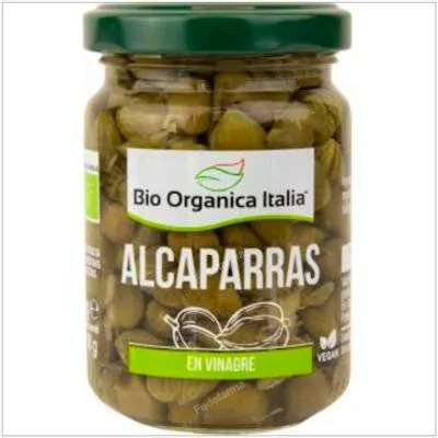 Alcaparras en vinagre BIO 140 g, Bio Organica Italia
