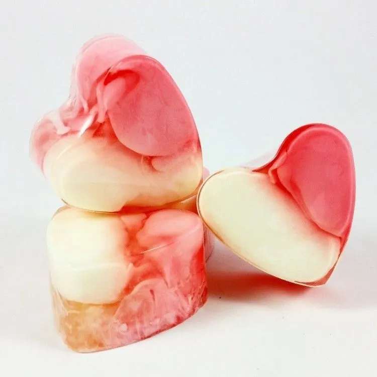 Jabón forma corazón Frambuesa, Big Soap Factory