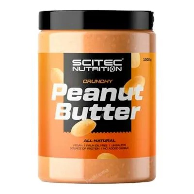 Peanut butter crunchy C/ trozos de cacahuete 1000 g, Scitec Nutrition