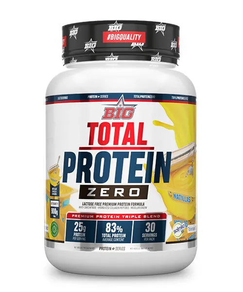 Total protein zero natillas 900 g, Big