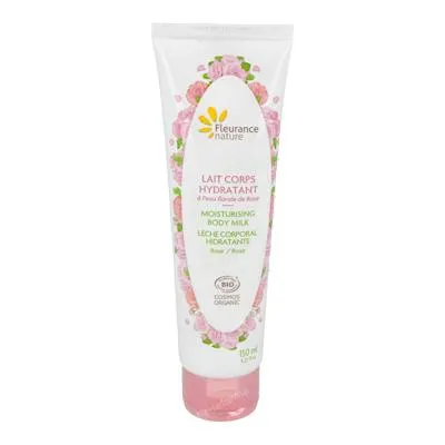 Leche hidratante corporal con rosa 150 ml, Fleurance Nature
