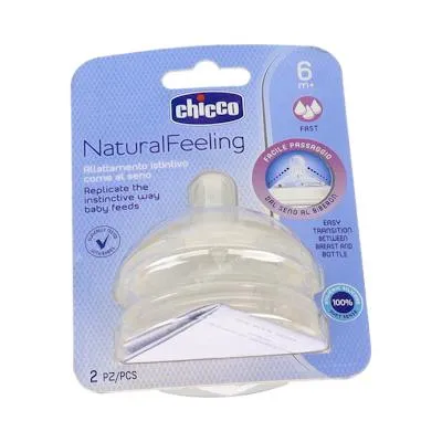 Speen nf step up 3 brede hals silicone flow rapid + 2st 6 ml, Chicco