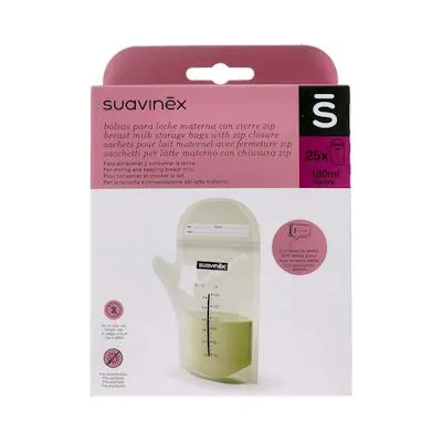 Bolsa almacen leche materna 25 uds., Suavinex