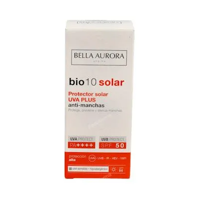 Solar mineral SPF50 antimanchas piel sensible 50 ml, Bella Aurora