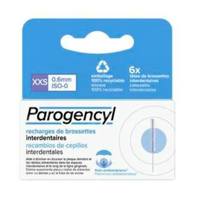 Parongecyl interdental xxs 6 recambios, Parogencyl