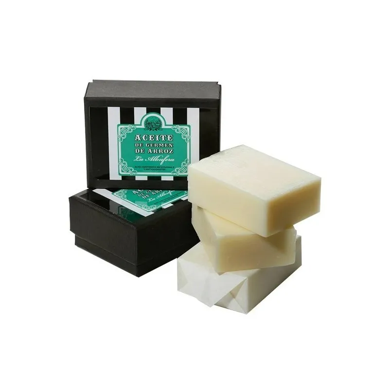 Jabón solido corporal germen arroz albufera 100 g, La Albufera